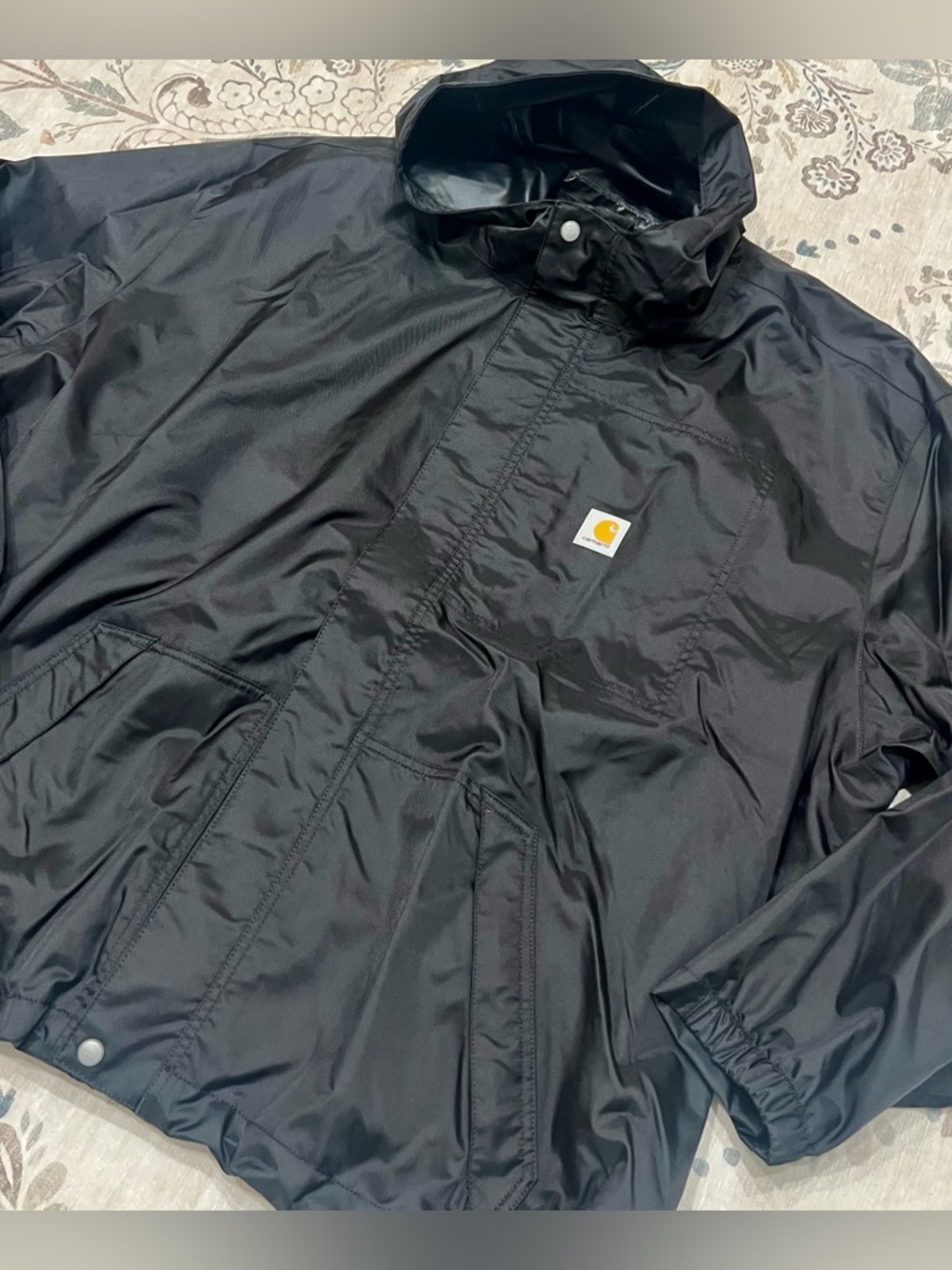 Carhartt Men’s Storm Defender Loose Fit Lightweight Jacket Black Size 4XL - Picture 3 of 12